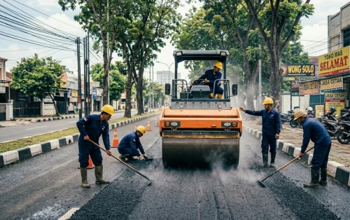 jasa pengaspalan semarang aspal hotmix dan tim profesional