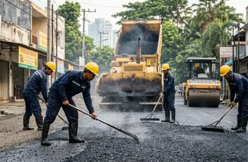 jasa pengaspalan bogor dengan menggunakan aspal hotmix
