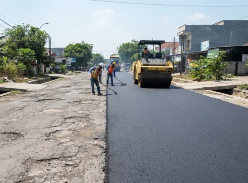 aspal hotmix memiliki keunggulan dan sering dipakai pada pengaspalan jalan