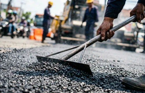 jasa pengaspalan cilegon perbaikan jalan dengan aspal hotmix