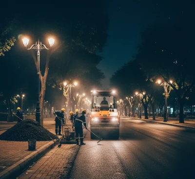 Kenapa Pengaspalan dilakukan Malam Hari
