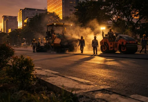 jasa pengaspalan jakarta melayani pengaspalan jalan, kawasan industri, dengan menggunakan aspal hotmix