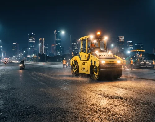 jasa pengaspalan jakarta proses pengaspalan dengan menggunakan tandem roller