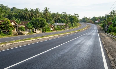 hasil jalan aspal berkualitas dengan aspal cair