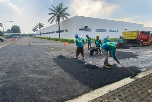 jasa pengaspalan hotmix untuk area kawasan industri