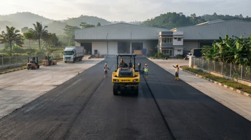 Jasa pengaspalan Cianjur untuk jalan akses kawasan gudang dan logistik